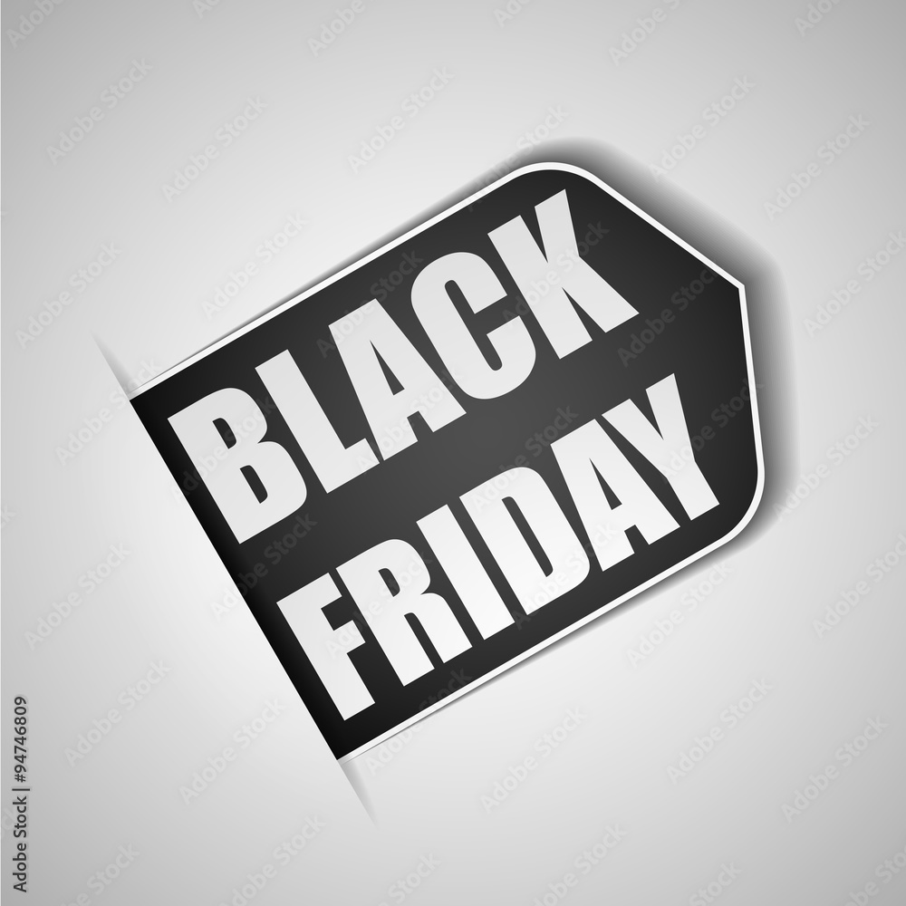 Obraz premium Black Friday tag