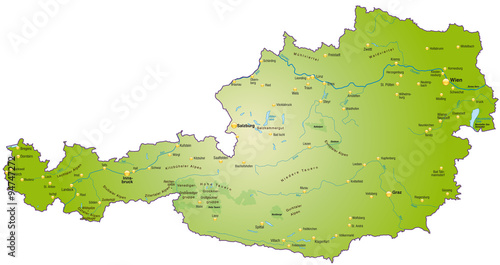 Karte von Oesterreich