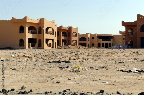 Hotelneubau und Baustelle in Ägypten