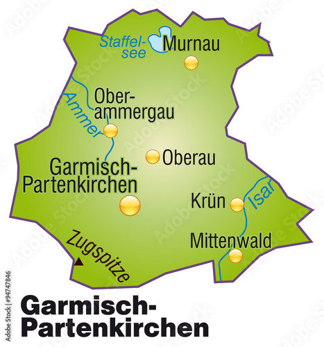 Karte von Garmisch-Partenkirchen photo