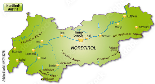 Karte von Tirol
