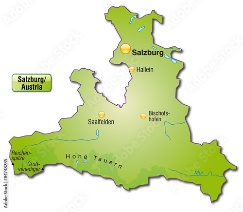 Karte von Salzburg