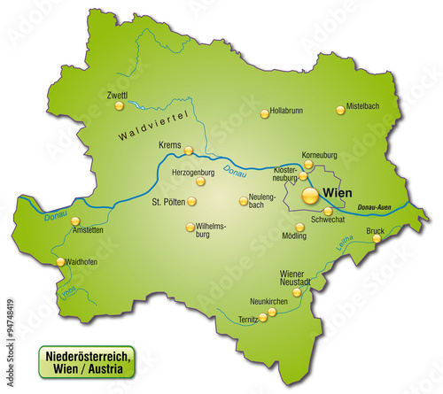 Karte von Niederoesterreich