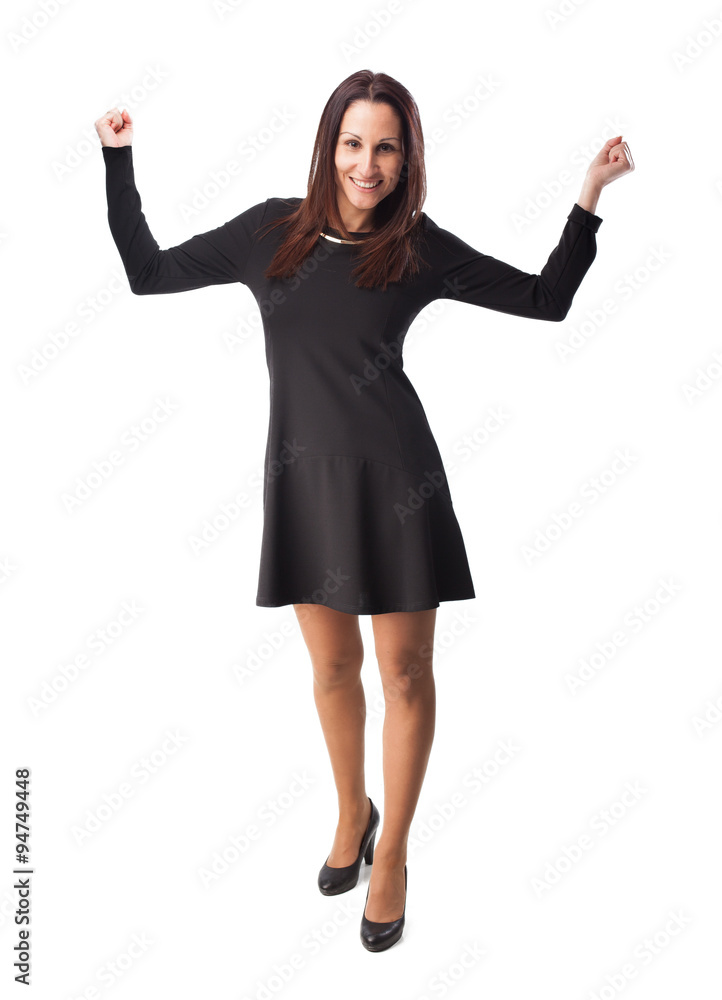 full body woman on white background full body woman on white background