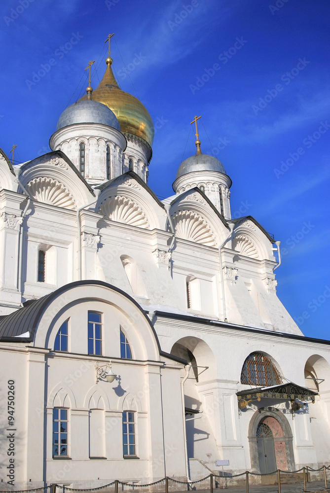 Fototapeta premium Archangels church in Moscow Kremlin. UNESCO World Heritage Site.