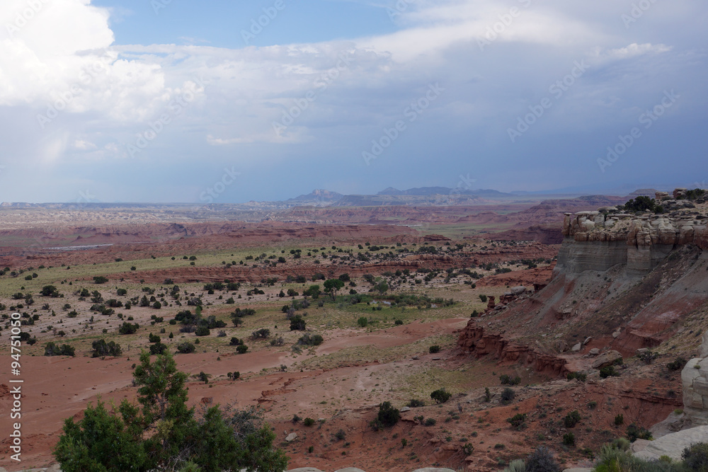 Fototapeta premium San Rafael Swell red mountain valley landscape in Utah