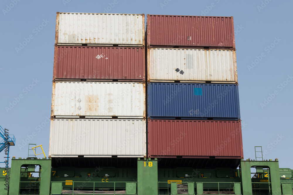 Fototapeta premium Container ship