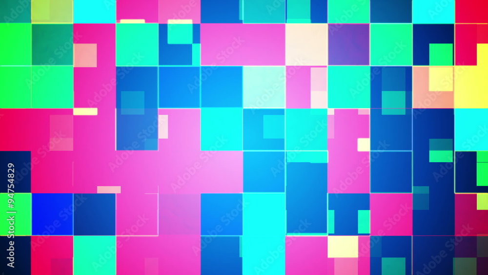 Broadcast Twinkling Hi-Tech Blocks, Multi Color, Abstract, HD Broadcast Twinkling Hi-Tech Blocks, Multi Color, Abstract, HD