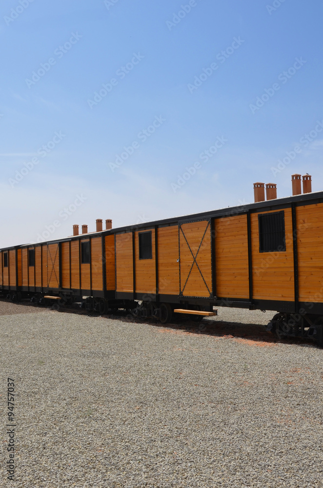 Obraz premium woden, vintage train