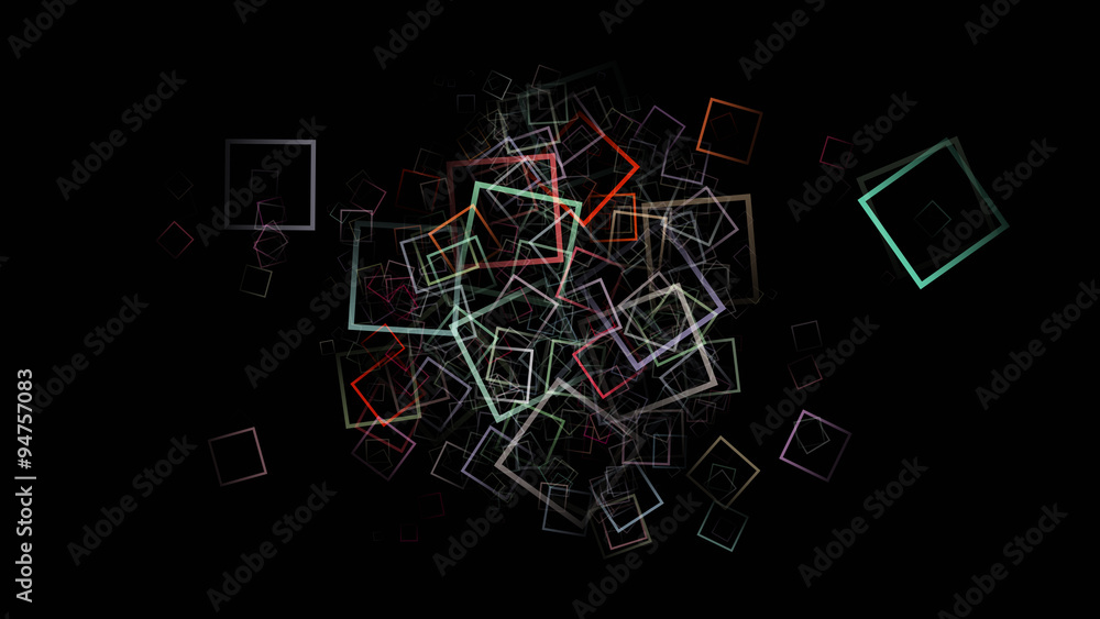 Fototapeta premium fantastic abstract square background design illustration