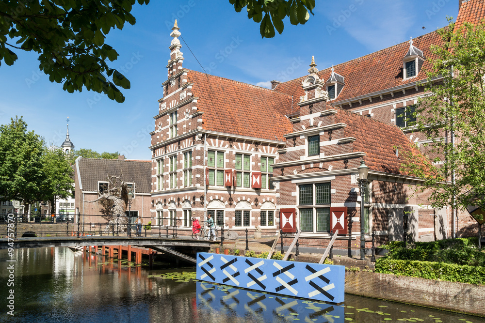 Historic Museum Flehite on Westsingel in the city of Amersfoort, Netherlands