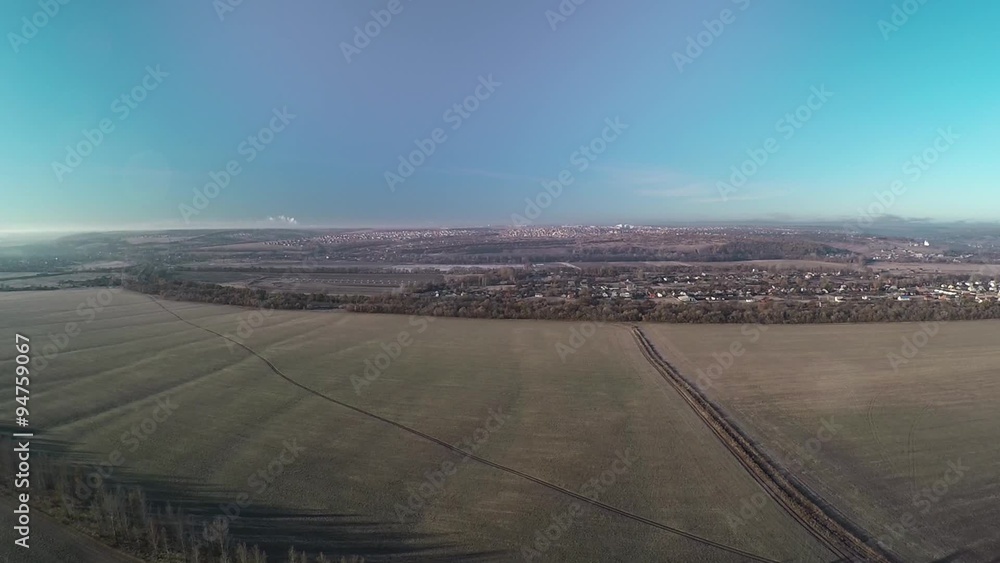 Aerial:flight over autumn woods and fields
Aerial:flight over autumn woods and fields