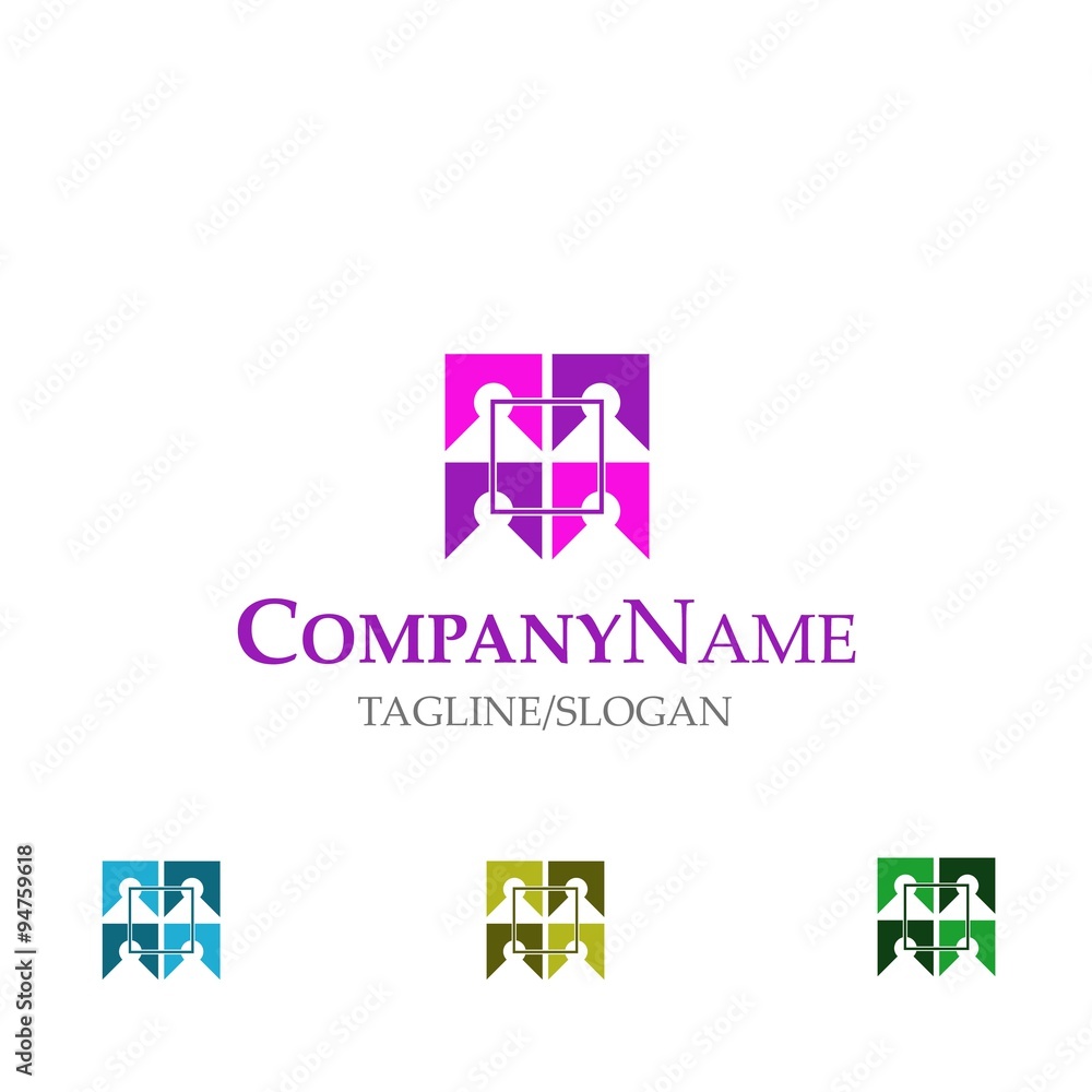 Communication Chat vector logo icon Communication Chat vector logo icon