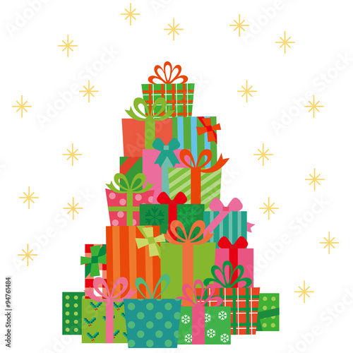 クリスマスツリーとプレゼント
