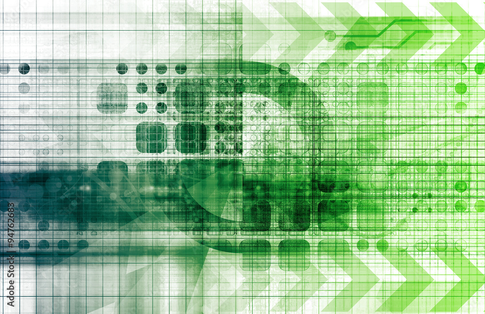 Obraz premium Abstract Molecule Background