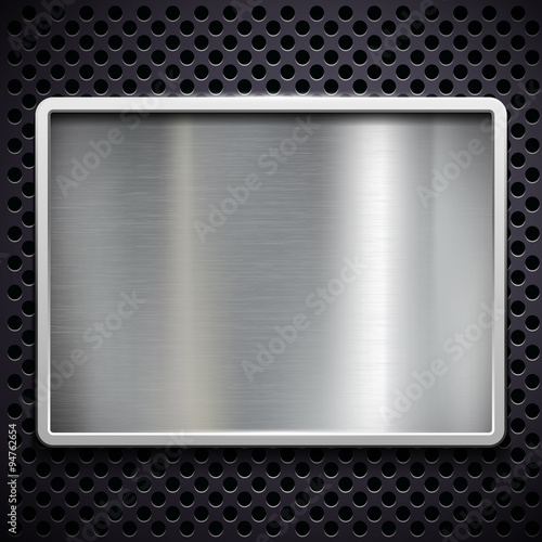 brushed metal.