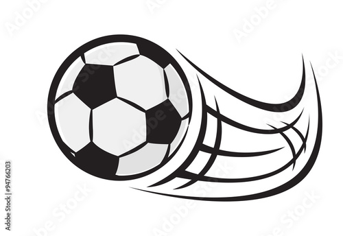 flying soccer ball