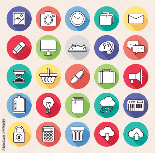 various flat icon