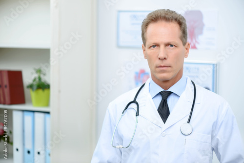 Professional doctor involved in work 