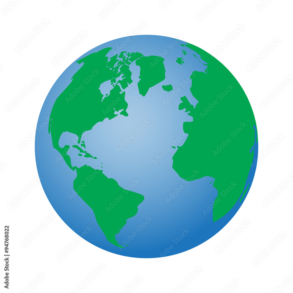 vector illustration of globe