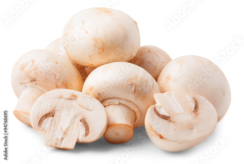 Mushrooms isolated on white