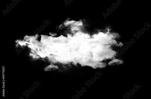 Single cloud over blue background