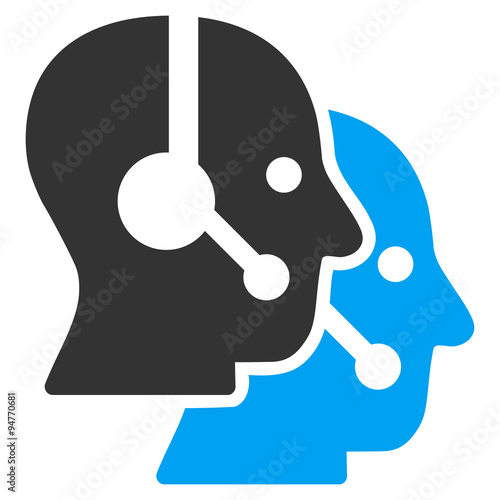 Call Center Operators Flat Icon