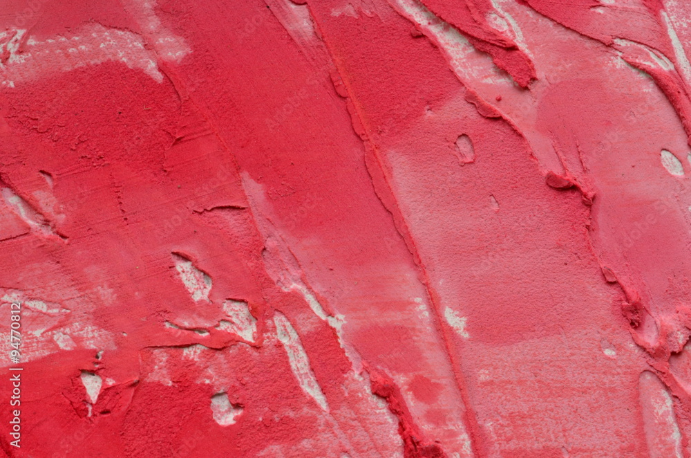 Embossed rough red texture with peeled effect Embossed rough red texture with peeled effect