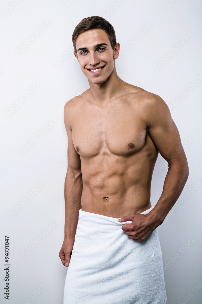 Fototapeta premium Concept for sexy sporty young man