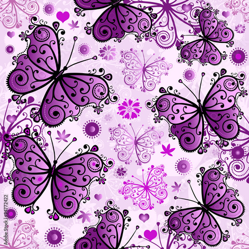 Spring seamless white pattern