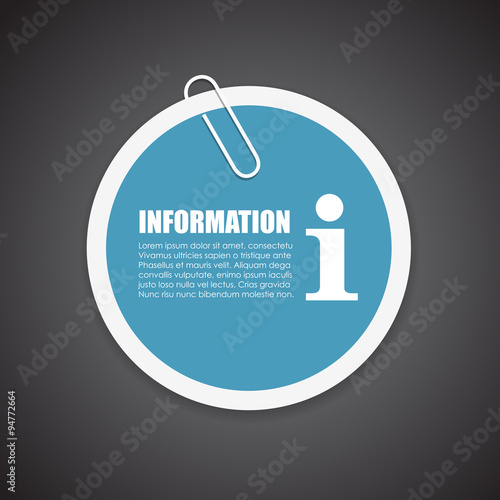 Information sticker