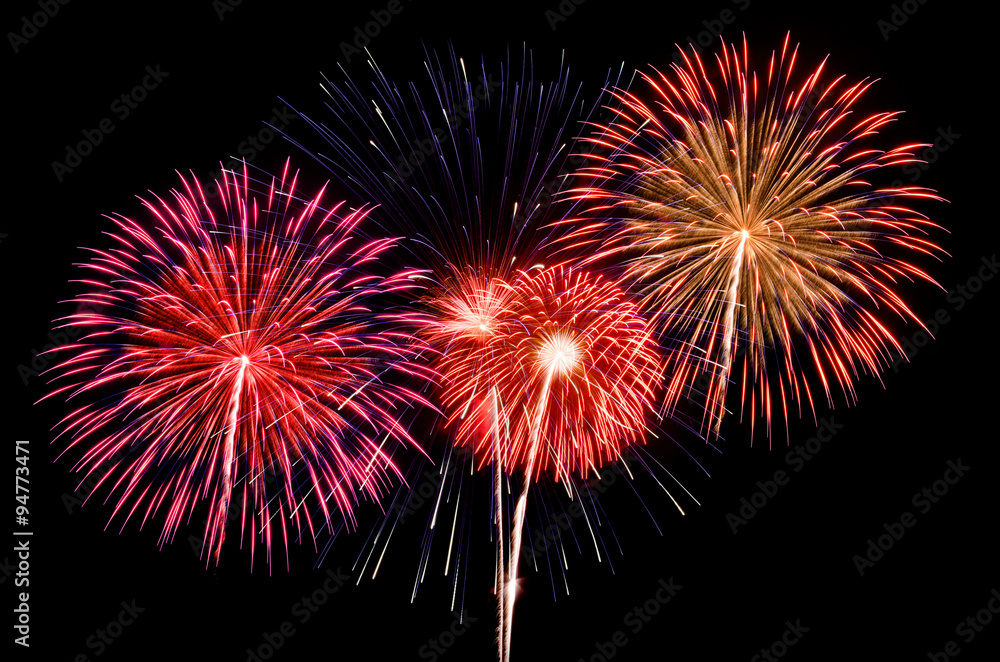 Fireworks light up the sky with dazzling display Fireworks light up the sky with dazzling display