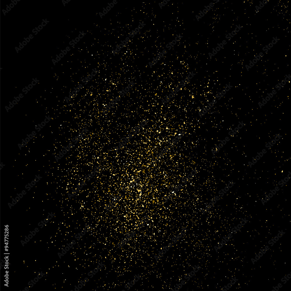 Gold glitter texture on a black background. Golden explosion of confetti. Golden grainy abstract texture on a black background. Design element. Vector illustration,eps 10. Gold glitter texture on a black background. Golden explosion of confetti. Golden grainy abstract texture on a black background. Design element. Vector illustration,eps 10.