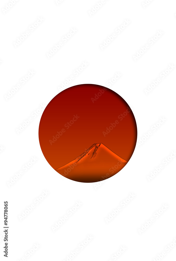 日の丸と富士山 日の丸と富士山
