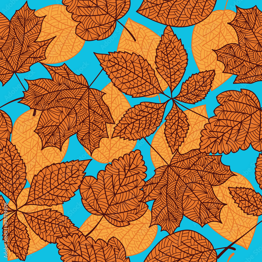 seamless autumn leaves seamless autumn leaves