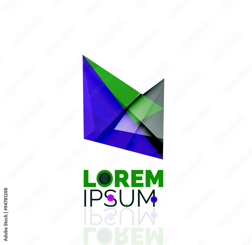 Logo, abstract geometric business icon Logo, abstract geometric business icon