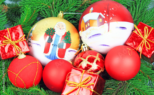 Christmas decorations - tree background