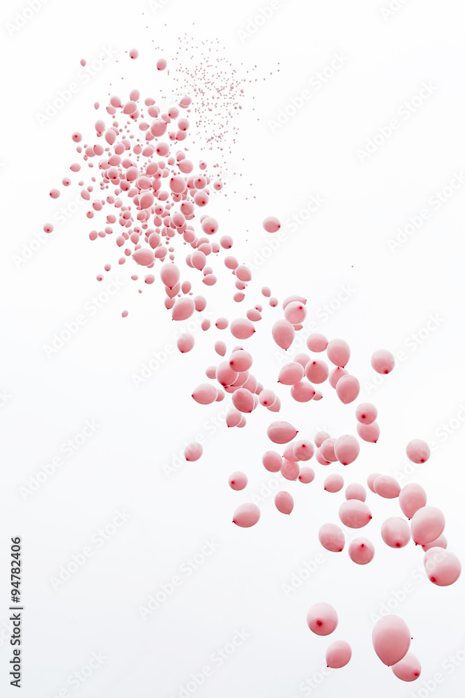 Pink balloons Breast cancer