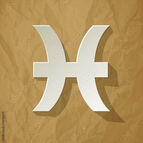 Paper HOROSCOPE SIGNS OF THE ZODIAC Pisces 20 February - 20 March.