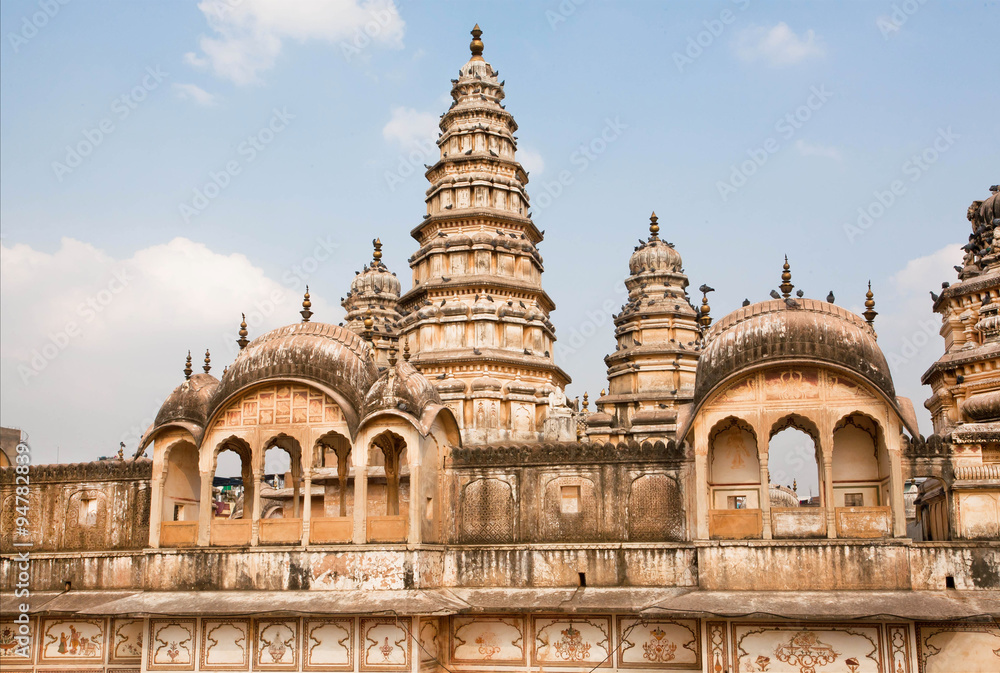 Architectural ideas of the historical walls and towers of hindu temple