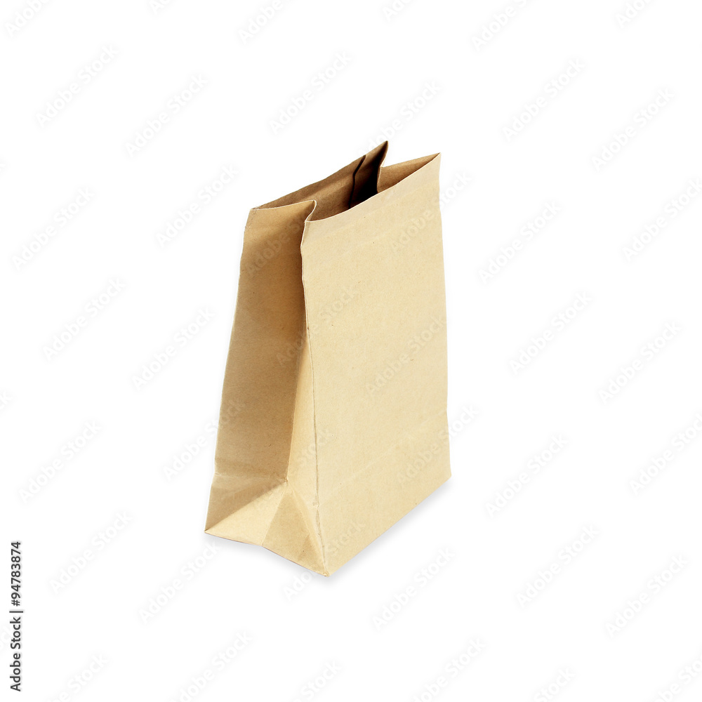Paper bags on white background Paper bags on white background
