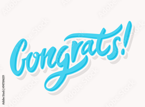 Congrats. Congratulations card.