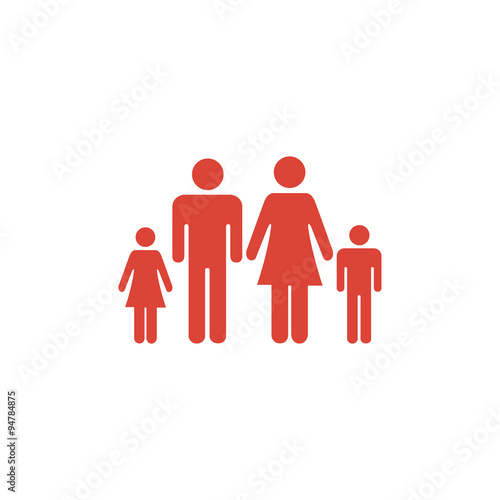 family icon. Flat design style eps 10.