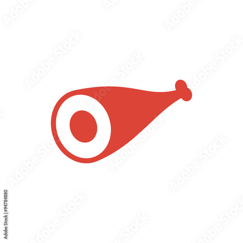 Meat icon. Flat design style.
