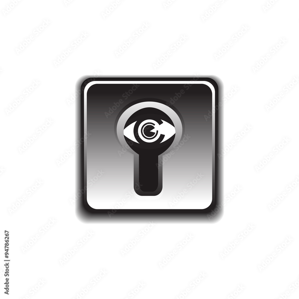 eye under the lock Vector illustration eye under the lock Vector illustration