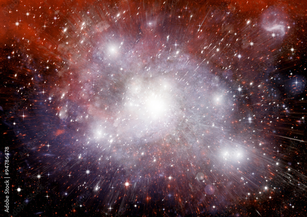 galaxy in a free space galaxy in a free space