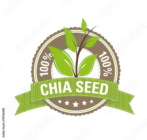 100 % Chia Seed Symbol