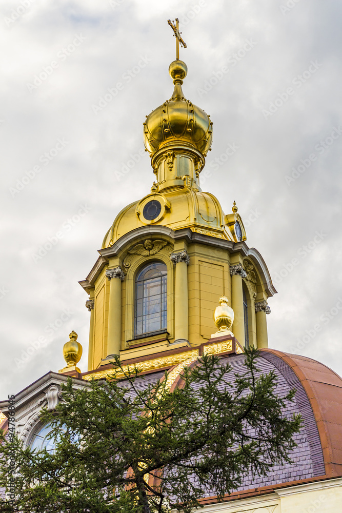 Fototapeta premium ST PETERSBURG, RUSSIA - JULY 28, 2015: Grand Ducal Burial Vault in Peter and Paul Fortress