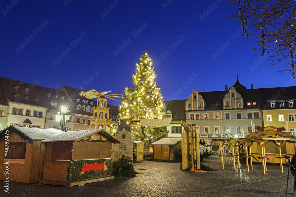 Christmas market on Marktplatz