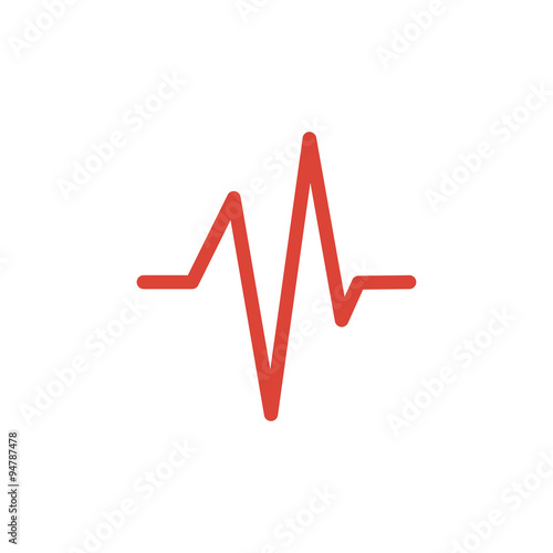 Heart beat, Cardiogram, Medical icon - Vector
